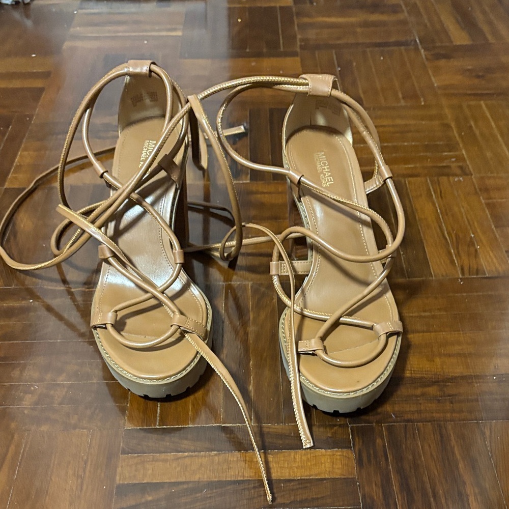 Michael Kors Tan Strappy Sandals